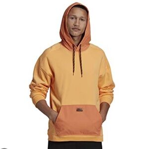 Mens Size S Adidas Originals Utility Colorblocked RVY Hoodie GN3279 Orange 3